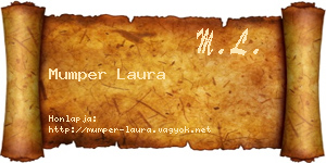 Mumper Laura névjegykártya