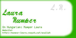 laura mumper business card